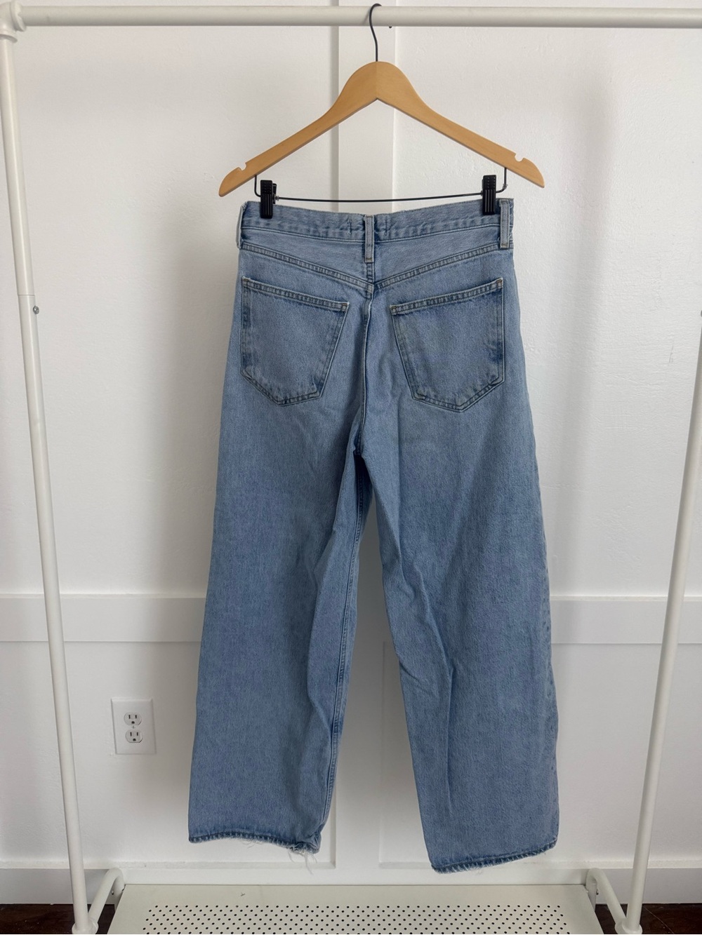 Agolde Low Slung Baggy Jeans in Void - Picture 6 of 7